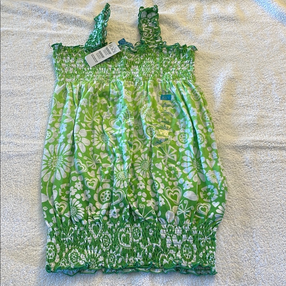 The Children's Place Green Floral Blouse